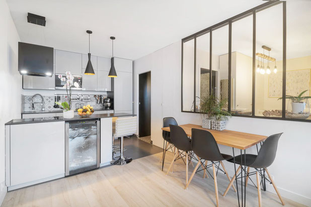 Pièce de vie-renovation-appartement-Paris