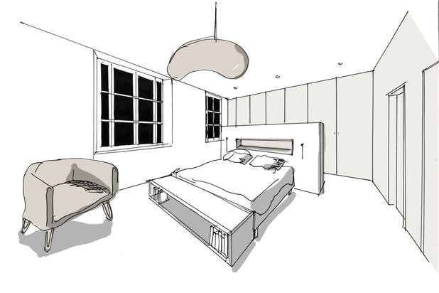 Chambre parentale avec dressing-rehabilitation-maison-Rennes