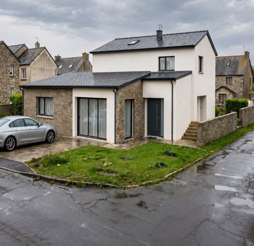 Maison Passive Biosourcée – La Chapelle-des-Fougeretz – construction de maison neuve Ain