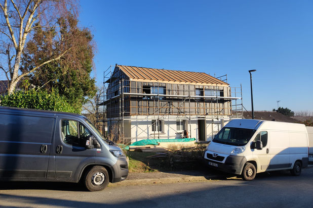 Vue depuis la rue-surelevation-maison-Betton