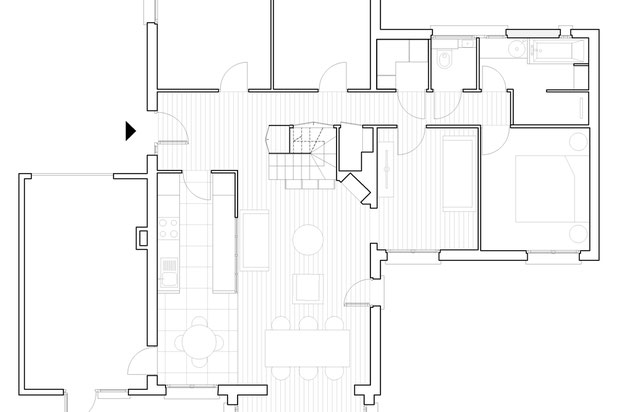 Plan du rez-de-chaussée-renovation-maison-Rennes