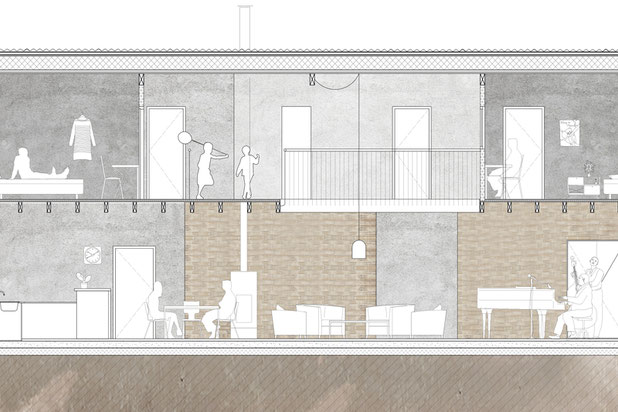 Coupe longitudinale-construction-maison-Vire-Normandie