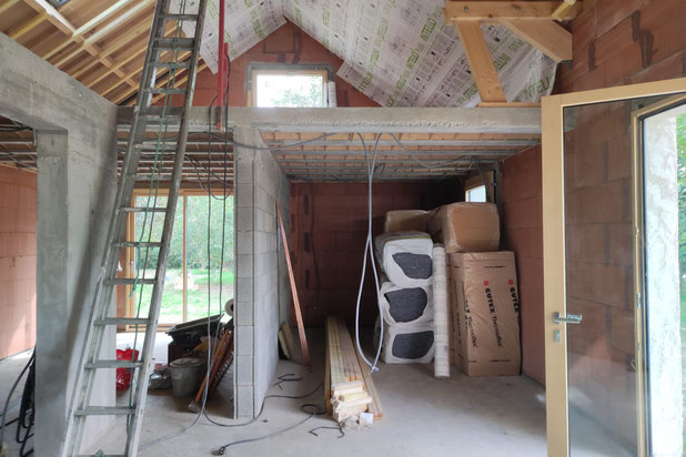 Vue depuis la double hauteur-agrandissement_extension-maison-Hédé-Bazouges