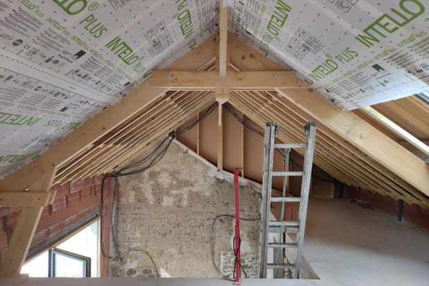 Vue depuis la mezzanine-agrandissement_extension-maison-Hédé-Bazouges