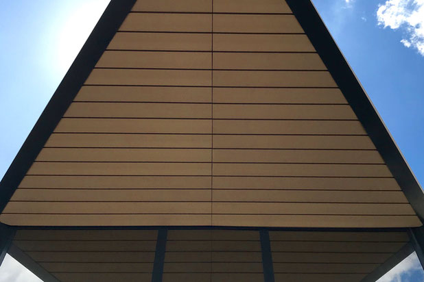 Toiture du bâtiment administratif-construction-local-Le Bar-sur-Loup