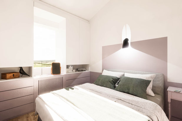 Chambre et dressing sur mesure-renovation-maison-Vertou