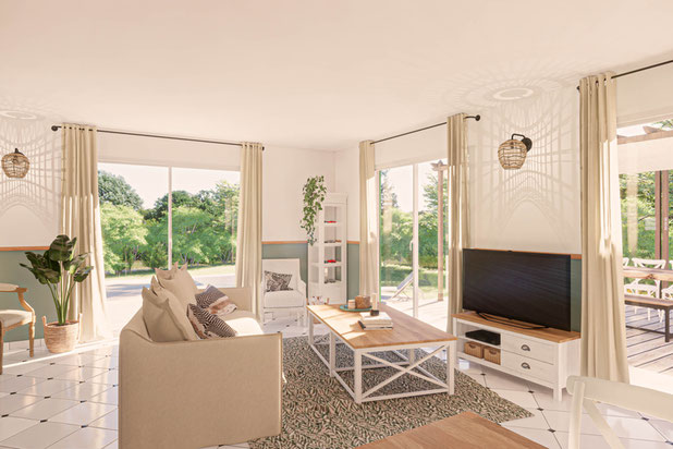 Salon-renovation-maison-La Roquebrussanne