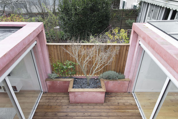 Le patio vu d'en haut-agrandissement_extension-extension-Nogent-sur-Marne