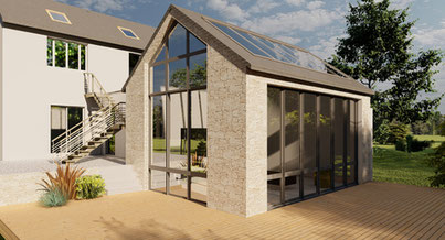 Photo d'un projet de Agrandissement Extension Maison à Larmor-Plage