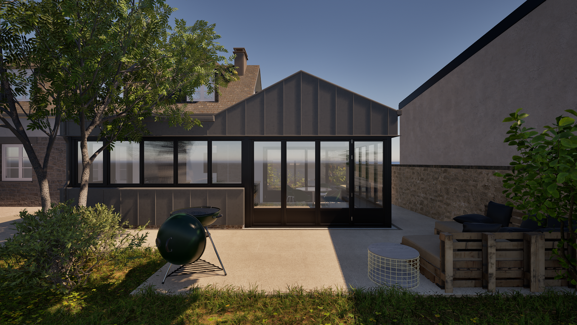 Extension en zinc à Jullouville – extension de maison Charente Extension en zinc à Jullouville – extension de maison Charente