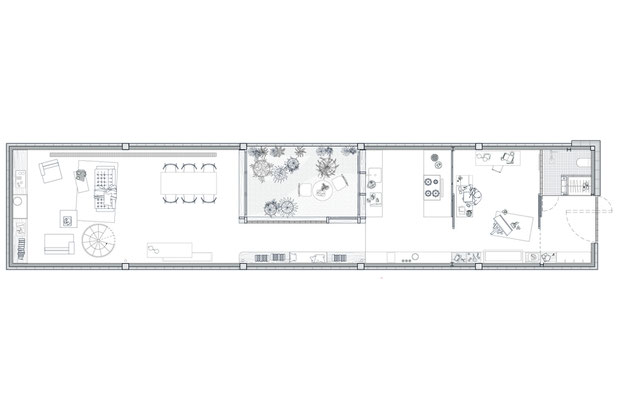 CAP - plan projet : rdc-rehabilitation-atelier_loft-Montreuil