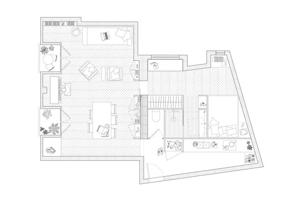 RIV - plan projet-renovation-appartement-Paris