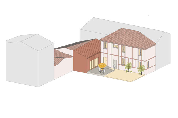 Vue du projet-agrandissement_extension-maison-Reims