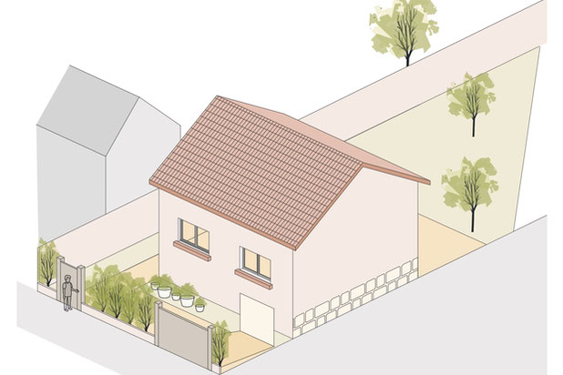 Etat existant-surelevation-maison-Franconville