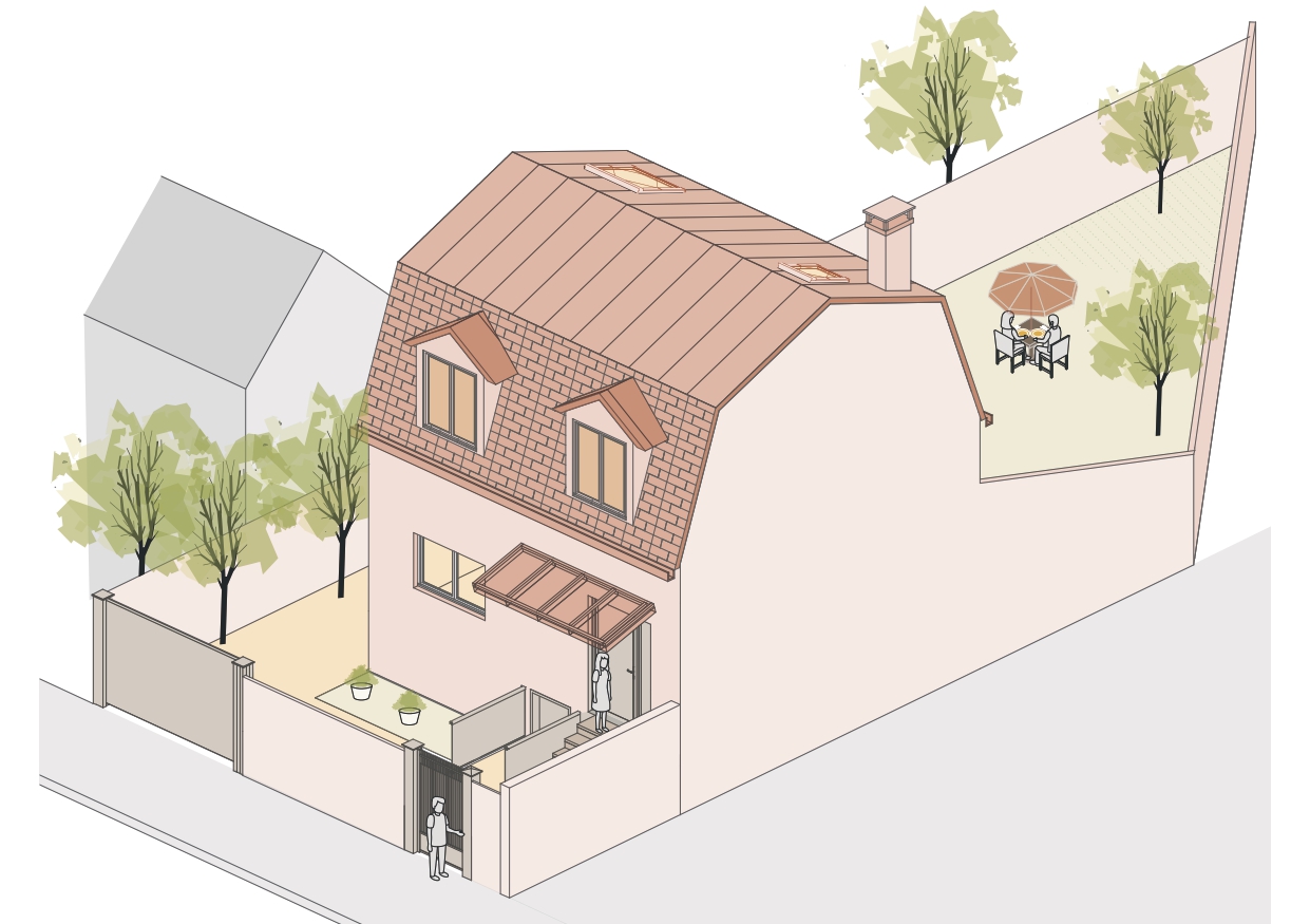 Surélévation d'une maison de ville – surélévation de maison Val-d'Oise