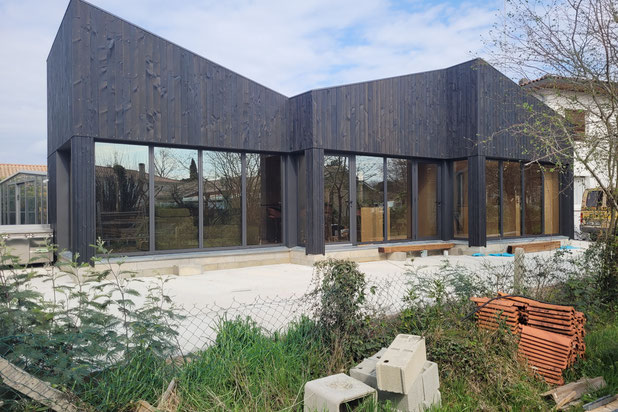 façade ouest-construction-maison-Andernos-les-Bains