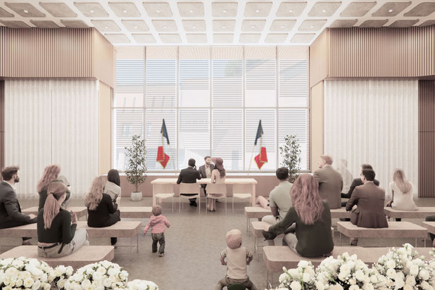 Salle des mariages-renovation-autre-Évry-Courcouronnes