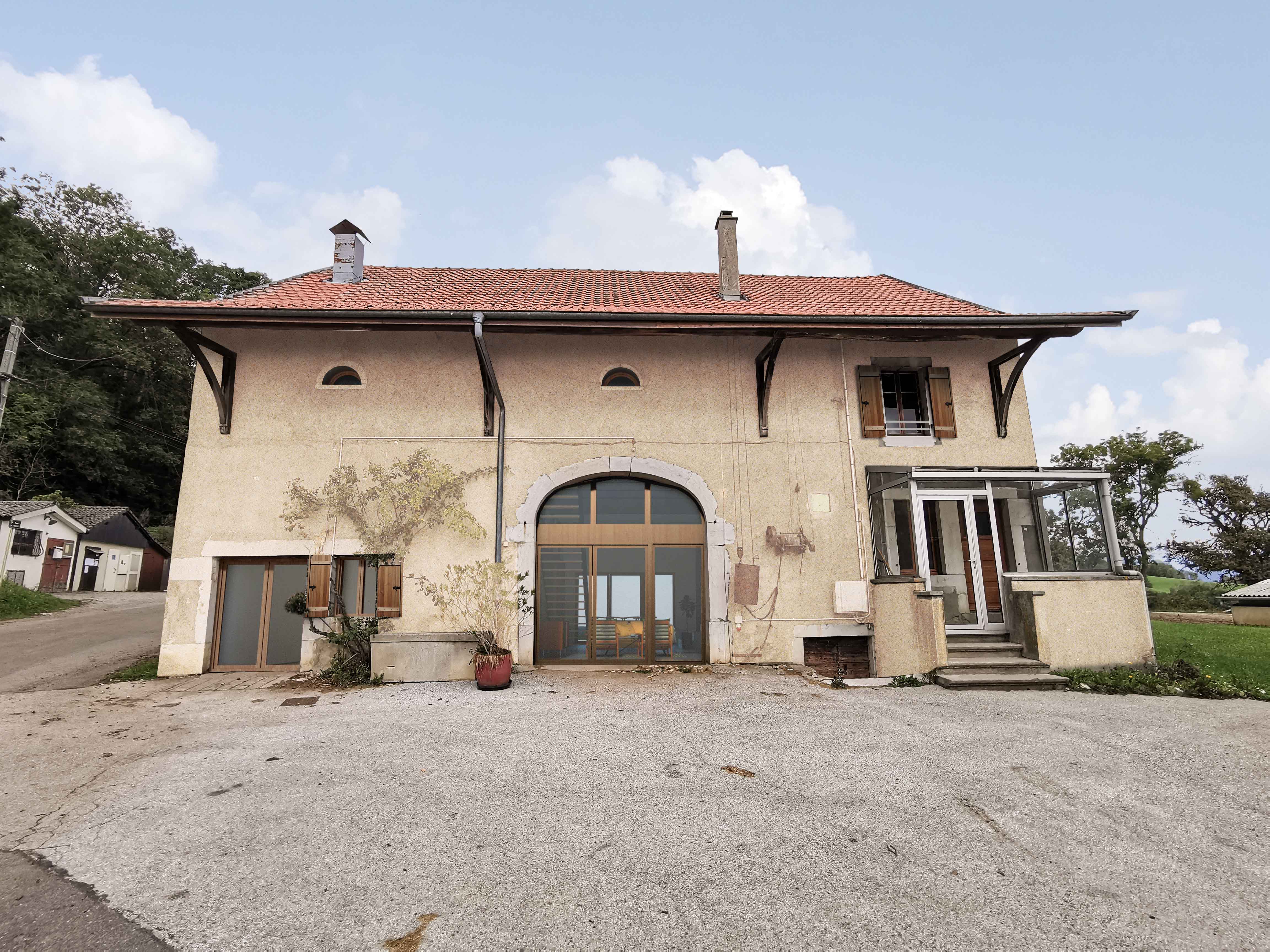 réhabilitation complète d'un ancien corps de ferme dans le Genevois – rénovation de maison Haute-Savoie