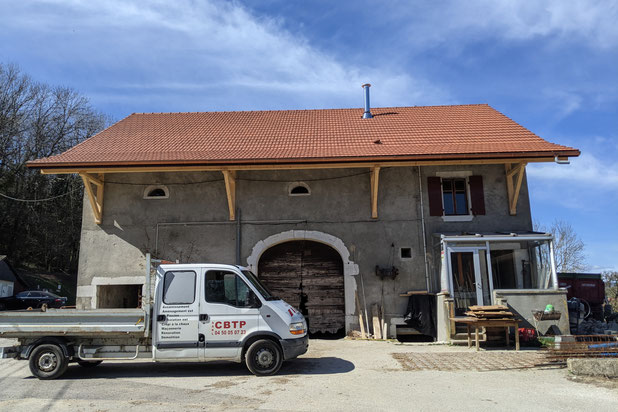 chantier - extérieur-renovation-maison-Chênex