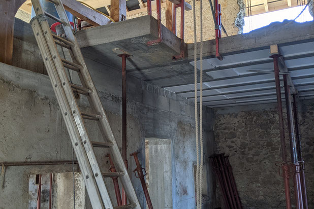 chantier - salon-renovation-maison-Chênex