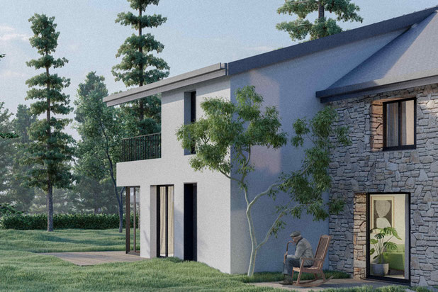 Détail extérieur-construction-maison-Nantes
