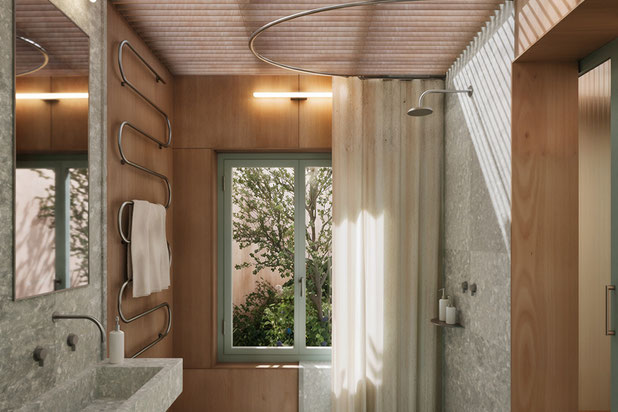 Vue de la salle-de-bains-renovation-hotel-Paris