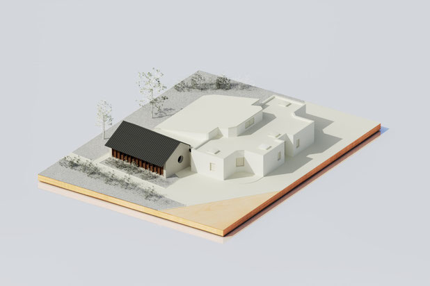 Vue Axonométrique-agrandissement_extension-equipement-Binic-Étables-sur-Mer