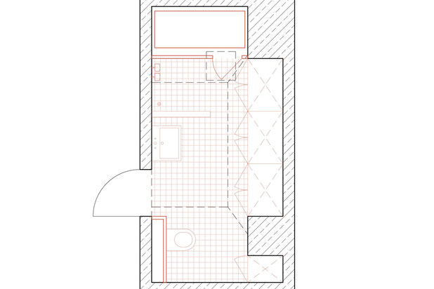 Plan de la salle de bain de la chambre d'ami-amenagement-maison-Moyaux
