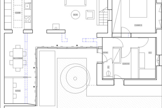 Plan RDC-agrandissement_extension-maison-Nantes