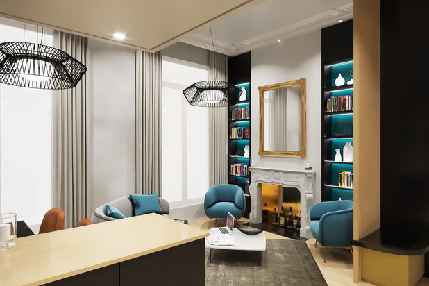 Séjour-renovation-logement-Paris