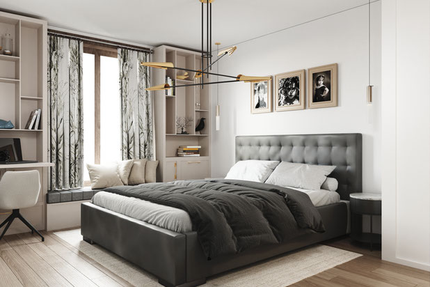 Chambre master-renovation-appartement-Paris