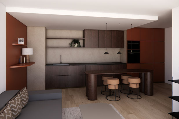 Vue depuis le séjour-amenagement-appartement-Le Blanc-Mesnil