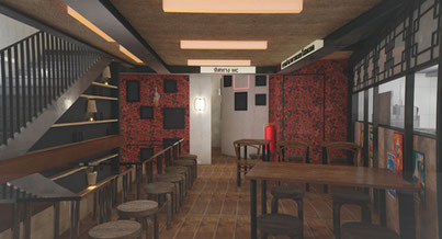 Photo d'un projet de Aménagement Café ou restaurant à Lyon