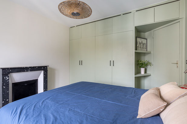 Chambre colorée-renovation-appartement-Paris