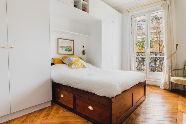 Chambre bateau-renovation-appartement-Paris