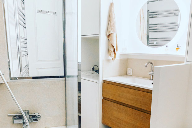 Salle d'eau optimisée-renovation-appartement-Paris