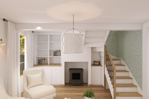 Séjour-renovation-maison-Bénodet