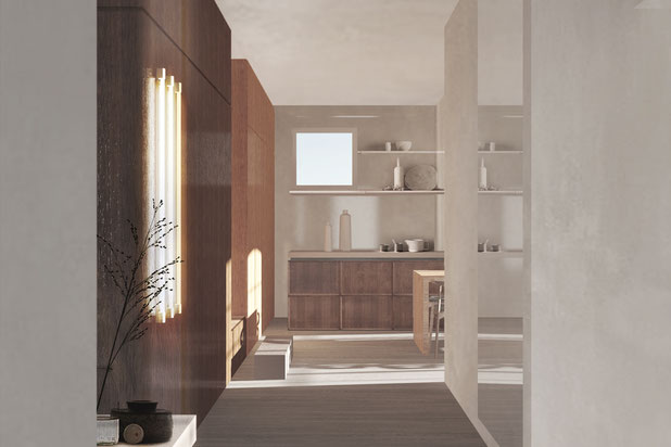 depuis l'entrée-renovation-logement-Paris