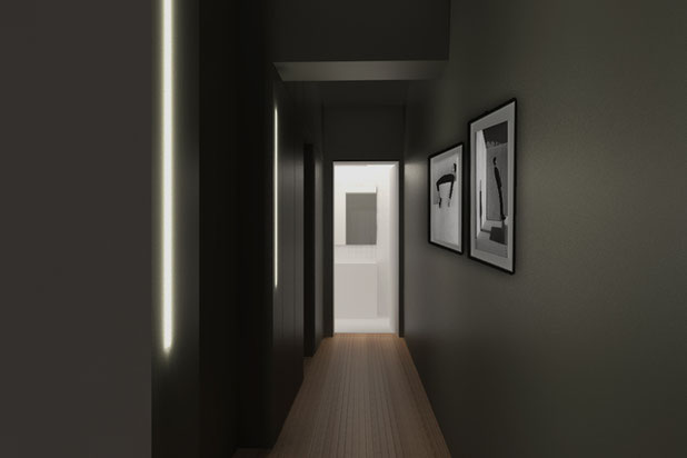 Depuis l'entrée-renovation-logement-Paris
