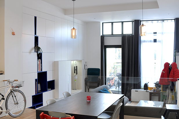 depuis la cuisine-rehabilitation-atelier_loft-Nanterre