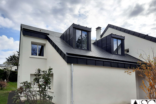 PROJET - côté rue-agrandissement_extension-maison-Rueil-Malmaison