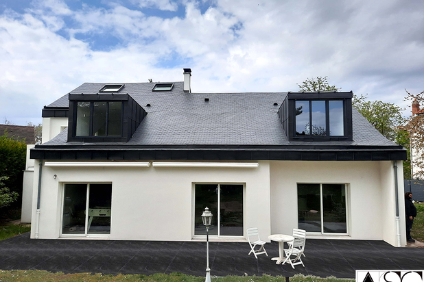 PROJET - de face-agrandissement_extension-maison-Rueil-Malmaison