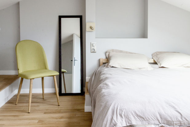 Chambre sous les toits-renovation-logement-Paris
