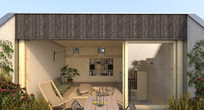 Photo d'un projet de Surélévation Maison à Châtillon