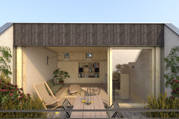 Le nid des pinsons-surelevation-maison-Châtillon