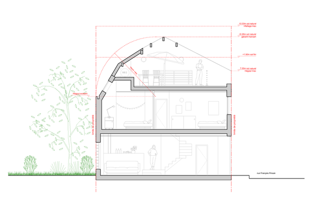 Le nid des pinsons-surelevation-maison-Châtillon