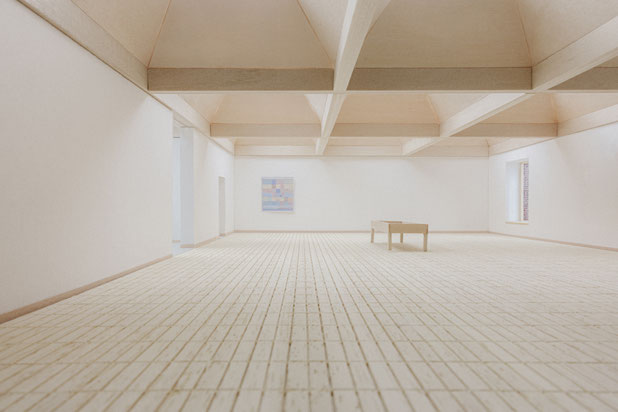 Vue intérieure des nouvelles salles d'exposition-surelevation-equipement-Saint-Gall