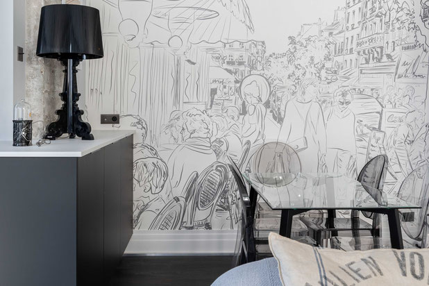 Salle à manger-renovation-appartement-Paris