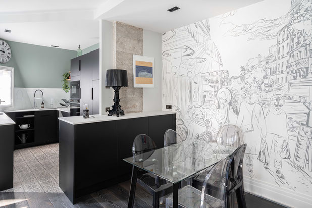 Salle à manger-renovation-appartement-Paris