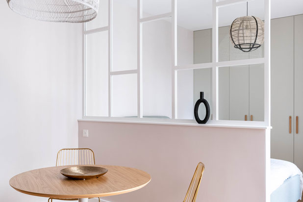 Studio coin repas-renovation-appartement-Paris